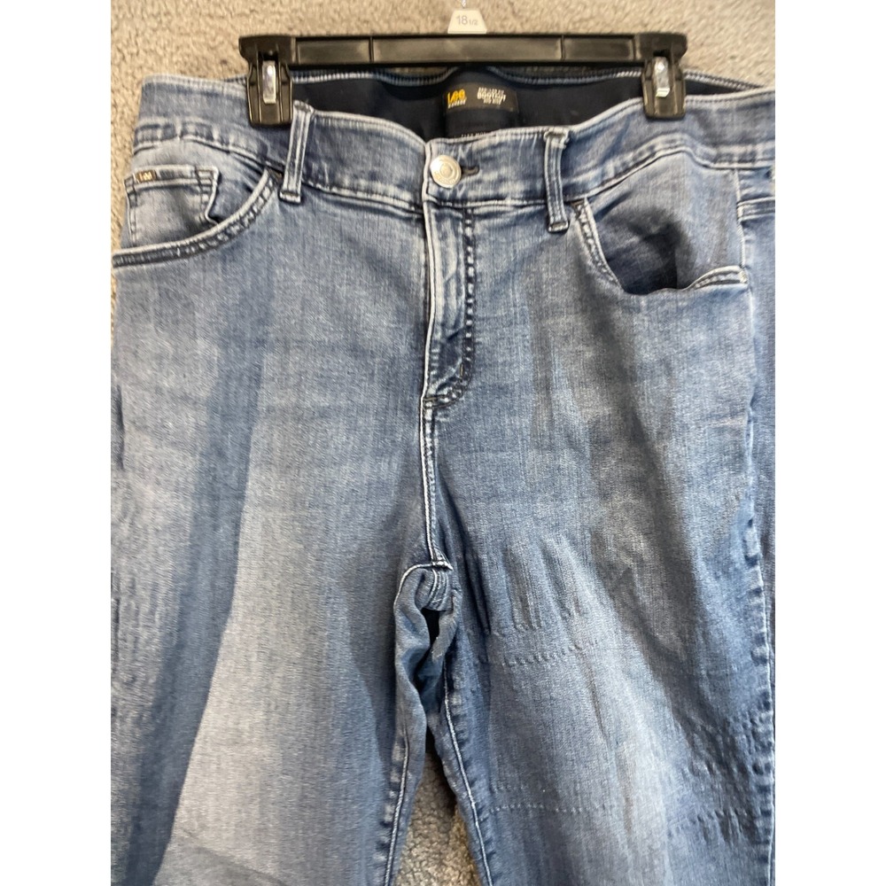 Lee Jeans Womens Size 32 Blue Bootcut Ankle Mid‎ Rise Pants